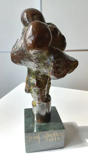 Jean Houben - Man met kind, bronzen beeld kopen? Bied vanaf 750!