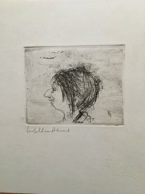 Dirkje Kuik - Ets, portret kopen? Bied vanaf 20!
