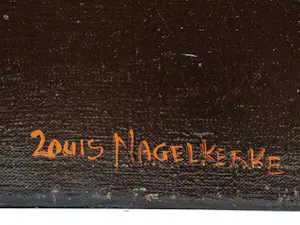 Louis Nagelkerke - Olieverf op doek: Ballerina(Prachtig groot werk!) kopen? Bied vanaf 1250!