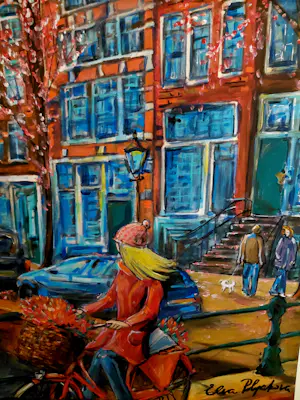 Elva Polyakova - Spring time, Together in Amsterdam : painting's 2 x st. kopen? Bied vanaf 275!