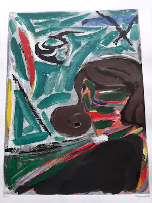 Alphons Freijmuth - Zeefdruk, Jannie kopen? Bied vanaf 35!