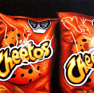 Gerard Boersma - Cheetos (Stilleven van twee zakken Cheetos kaaschips ) kaufen? Bieten Sie von 100!