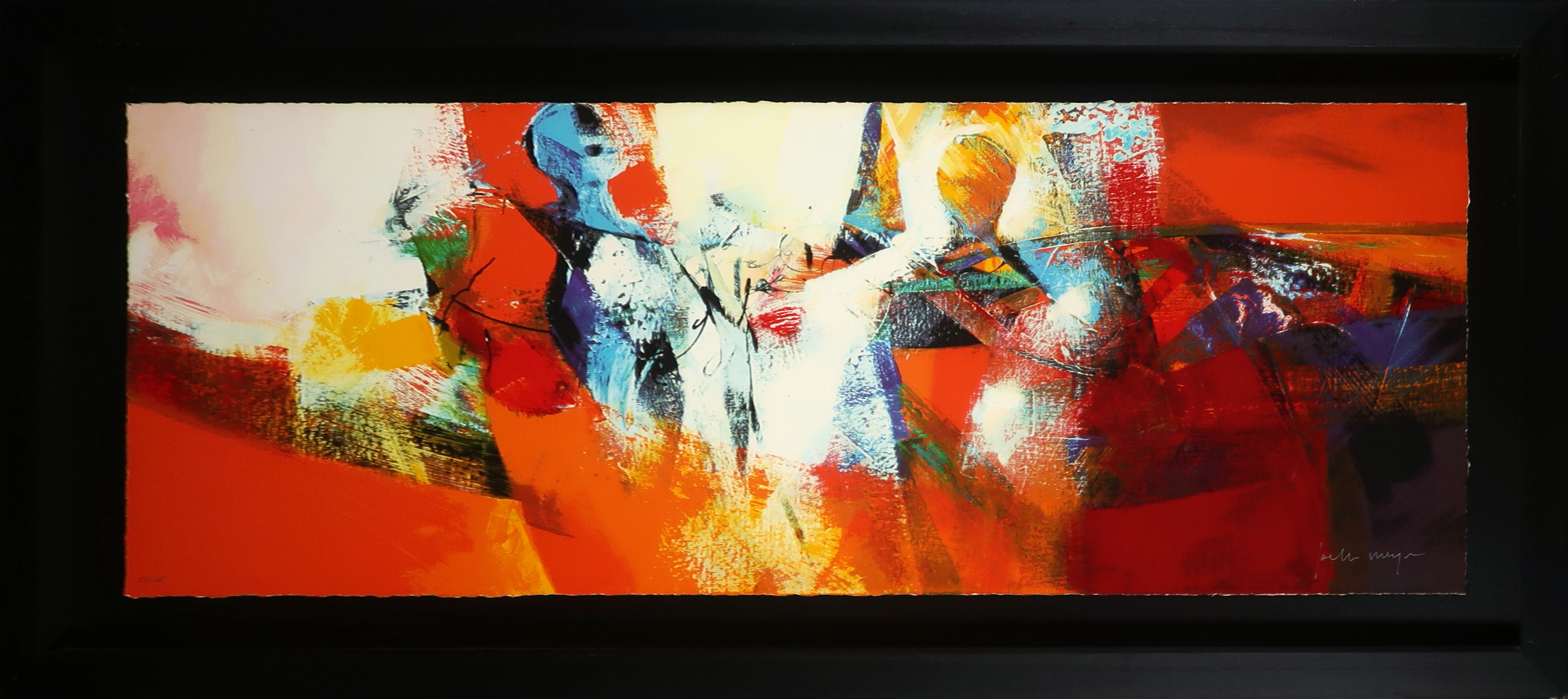 Peter Meijer - Zeefdruk, Ontmoeting met annuccia - Ingelijst (Groot) verkocht voor € 70!