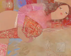 Mohaier Dariush - Acryl op doek, Zonder titel kopen? Bied vanaf 70!