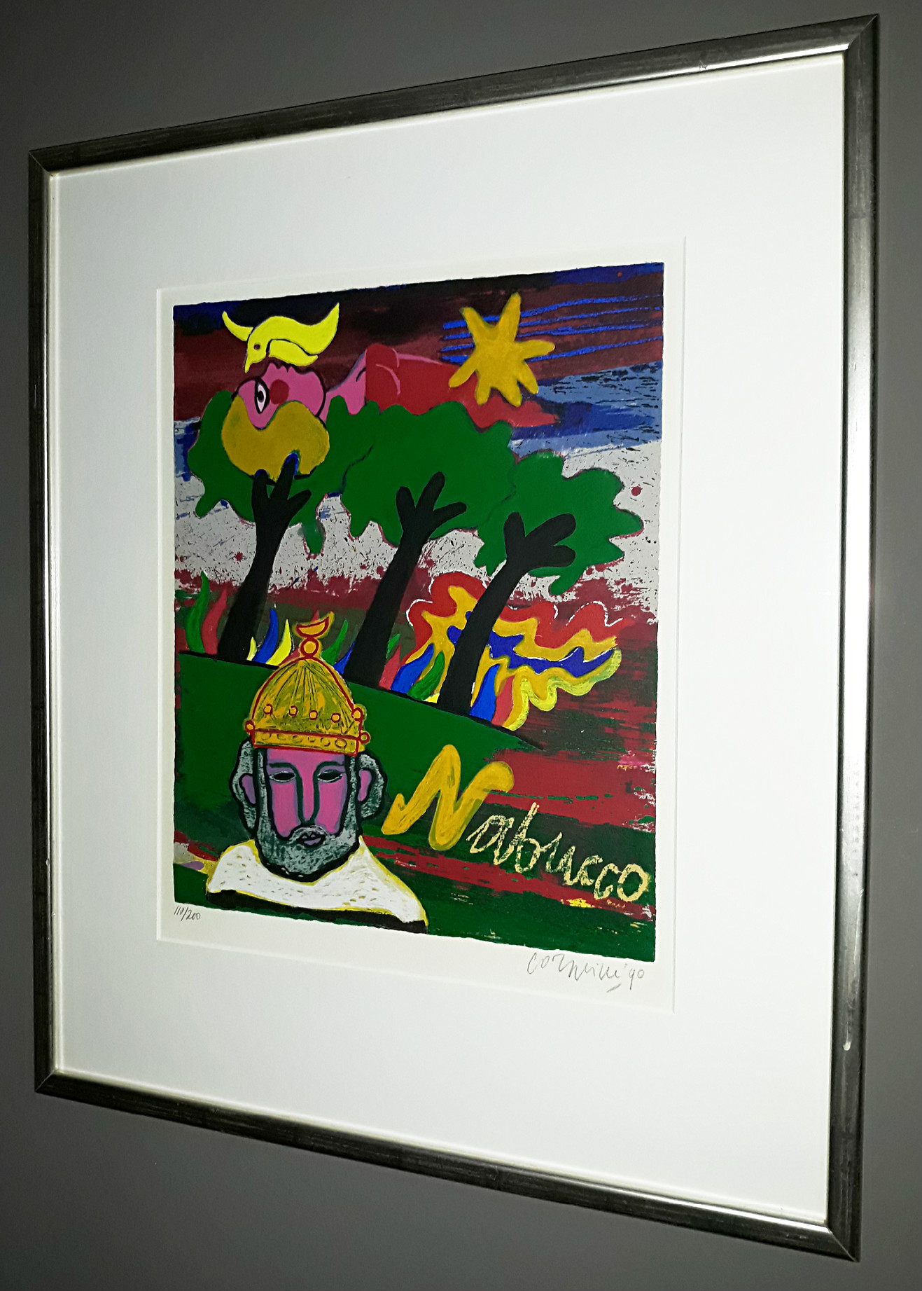 Corneille - Nabucco, zeefdruk (prachtig ingelijst) kopen? Bied vanaf 295!