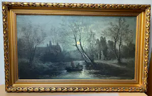 AcheterEdward Moerenhout - landschap bij maanlicht? Enchérissez de 75!