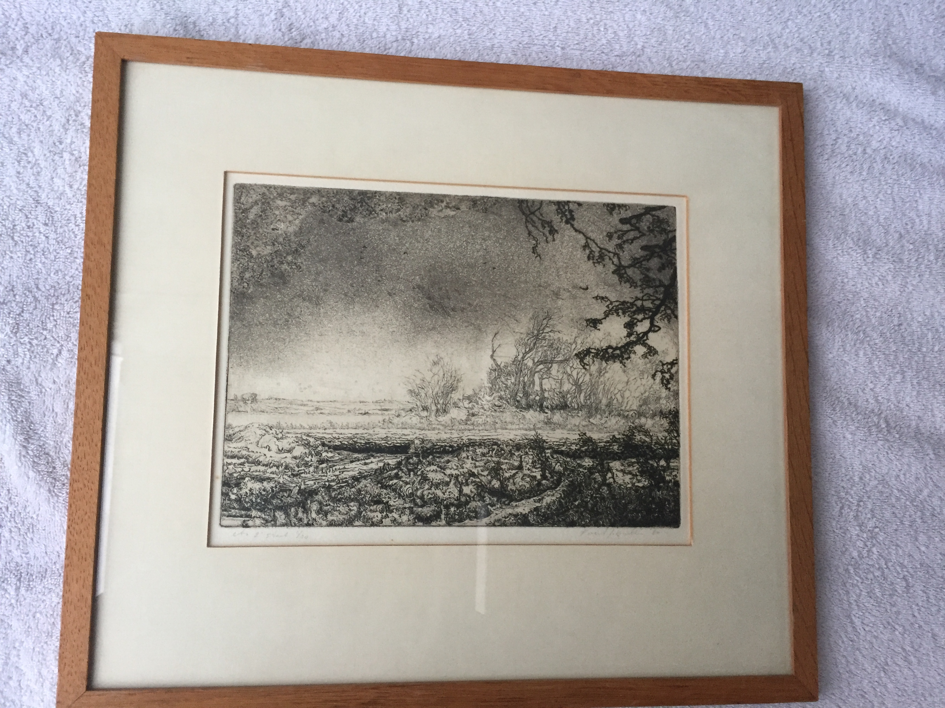 Koert Jan Muller - Landschap met tak kopen? Bied vanaf 1!