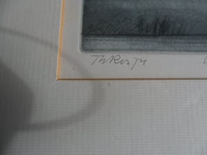 Theo Ros - Gravure. Titel. "Wieringer Klaagvrouwen". uit 1974 kopen? Bied vanaf 20!