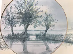 Albertus Wieringa - Polderlandschap. kopen? Bied vanaf 20!