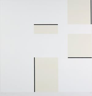 Harry van Kuyk - Zeefdruk, Z.T. Geometrische compositie - Ingelijst kopen? Bied vanaf 100!