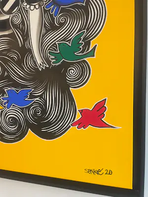 Alexandros Skoutariotis - “Lady with Birds – Large Original by Sonke (2020)” kopen? Bied vanaf 1200!