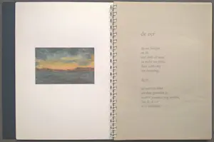 Harry van Kuyk - HORIZONtaal – ringmap met ingelijste pasteltekening kopen? Bied vanaf 199!