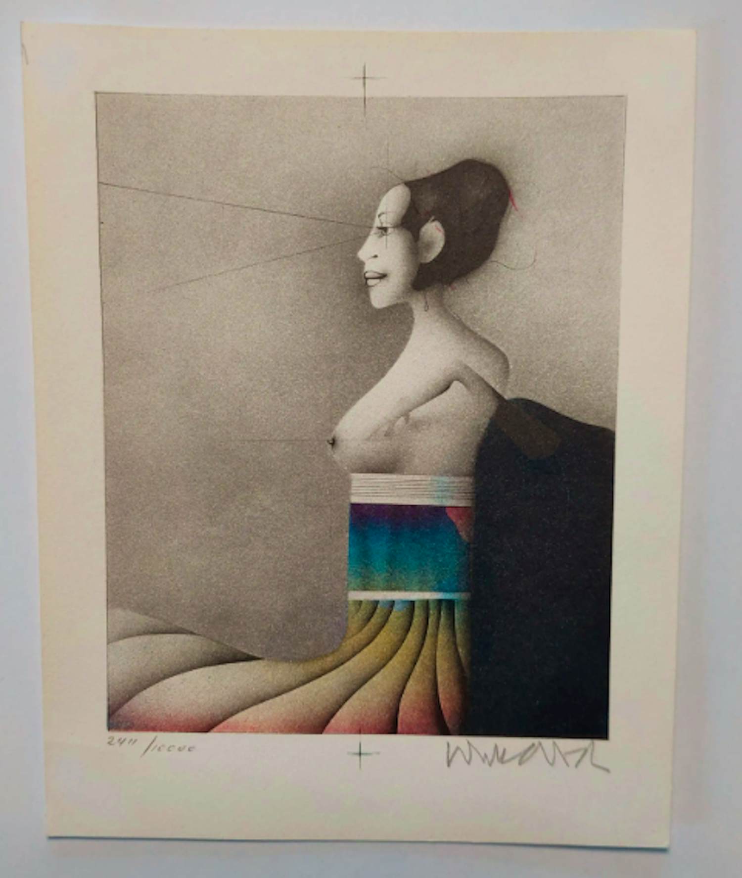 Paul Wunderlich - Dame im Profil kopen? Bied vanaf 60!