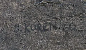 Shlomo Koren - Olieverf op doek, Zonder titel - Ingelijst kopen? Bied vanaf 500!