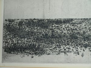 Fred Fritschij - Ingelijste ets , Landschap III – gesigneerd – 1971 – nr 4 van 8 kopen? Bied vanaf 42!