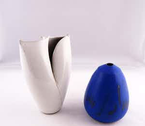 Ed Meissenberg - Aardewerk, 2 Vazen verkocht voor € 10!