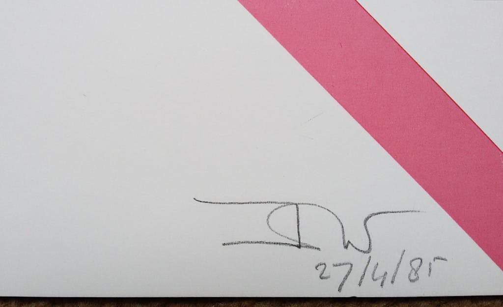 Jan Hoogstad - Geometrisch abstract architectuur concept, zeefdruk kopen? Bied vanaf 1!