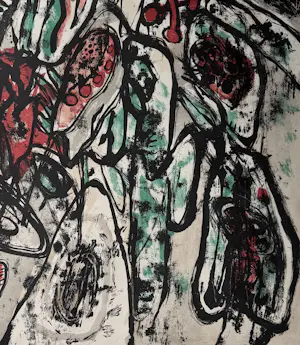 Corneille - handgesigneerde kleurenlitho | 'Le désert fleuri' | 1963 (INGELIJST) kopen? Bied vanaf 600!