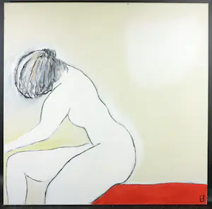 Philip Vencken - Olieverf op doek, Lady behind the mask (Groot) kopen? Bied vanaf 1!