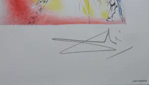 Salvador Dali - LES CHEVAUX DE DALI / KLEURLITHO / 56x36cm / DROOGSTEMPEL / 1983 kopen? Bied vanaf 45!