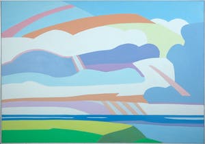 Paul Overhaus - Olieverf op doek, Wolken - Ingelijst (Zeer Groot) kopen? Bied vanaf 150!