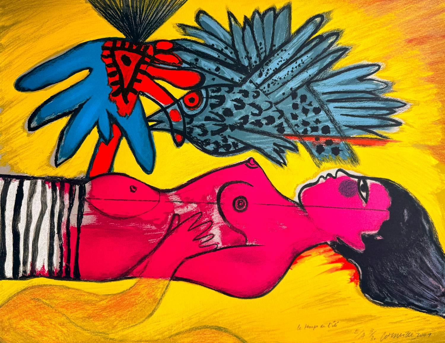 Corneille - Lithograph: 'Le temps de l'été' (2001) kopen? Bied vanaf 285!