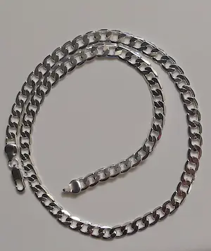 Zilveren Gourmet Schakelketting 57 cm lang gemerkt 925 kopen? Bied vanaf 65!
