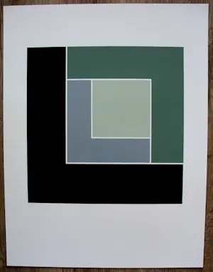 Harry van Kuyk - Zeefdruk: Geometrische compositie kopen? Bied vanaf 199!