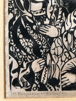 Niet of onleesbaar gesigneerd - "Perpetua en Felicitas" (Frans Masereel?) kopen? Bied vanaf 1!