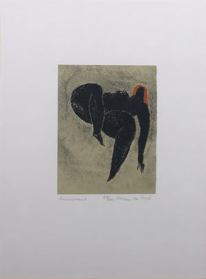 Marius van Beek - Litho, Zonnevrouw - Ingelijst kopen? Bied vanaf 1!
