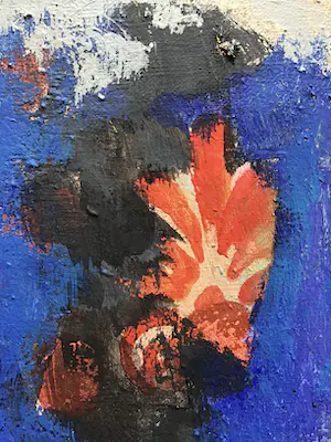 Ans Bakker - van der Pluijm - Groot Schilderij gemengde techniek, zonder titel, gesigneerd en ingelijst kopen? Bied vanaf 350!