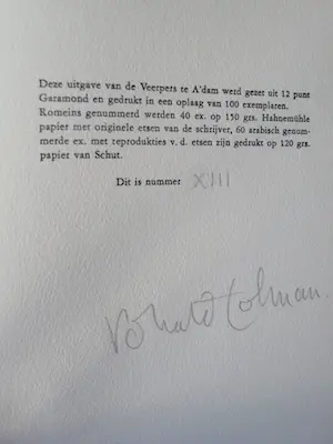 Ronald Tolman - KUNSTMATIGE ADEMHALING LATIJNSGENUMMERD met ORIGINELE ETS kopen? Bied vanaf 50!