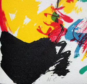 Eugène Brands - Litho: abstracte compositie - 1968 kopen? Bied vanaf 225!