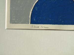 Harrie Gerritz - Ingelijste zeefdruk , Black Totem – 1990 – oplage 30 kopen? Bied vanaf 55!