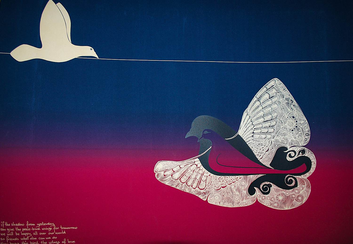 Bart Filet - Peace Bird - litho, epreuve exemplaar kopen? Bied vanaf 65!