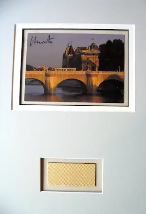 Christo - Project "Pont Neuf wrapped " 1983 - inc. original stofmonster-handgesigneerd kopen? Bied vanaf 1!