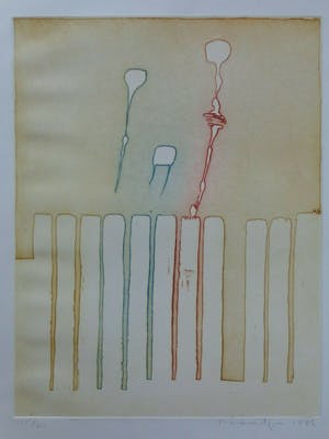 Jan Montyn - ABSTRACTIE / KLEURETS / 65x49cm / SIG / 1986 kopen? Bied vanaf 75!