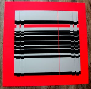 Sonja Vincent-Nienhuis - Zeefdruk: Geometrische compositie - 1975 kopen? Bied vanaf 40!