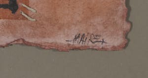 Richart Maire - Gemengde techniek op geschept papier, Arbre - Ingelijst kopen? Bied vanaf 50!