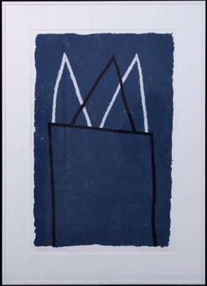 Harrie Gerritz - Castle on Blue, Ingelijst (groot) kopen? Bied vanaf 75!