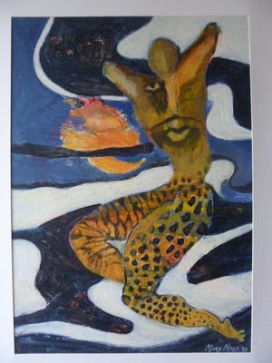 Mary Meijs - Olieverf op karton. Zonder titel. kopen? Bied vanaf 20!