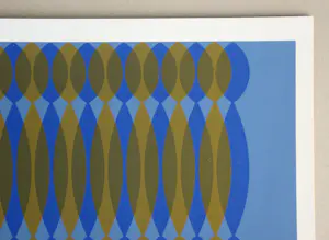 Dordevic Miodrag - Kinetische compositie - 1967 - Originele zeefdruk - Handgesigneerd kopen? Bied vanaf 100!