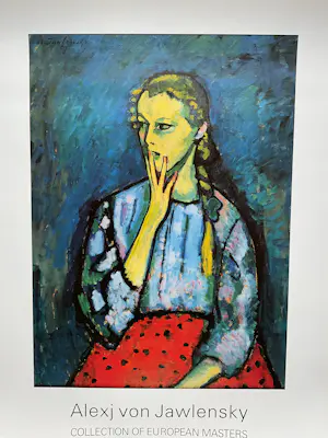 Alexej von Jawlensky - Mädchen Porträt, gesigneerd in de druk kopen? Bied vanaf 40!
