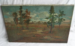 Harry van Kruiningen - Olieverf op doek , Landschap – gesigneerd – ca. 1935 kopen? Bied vanaf 1150!