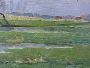 Cor Noltee - (1903-1967) Landschap met huizen aan de horizon kopen? Bied vanaf 100!