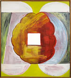 Andre Groothuizen - Acryl op doek, Zonder titel - Ingelijst (Zeer groot) verkocht voor € 100!