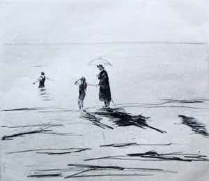 Paul Hans Ohmert - Ets: Strand-zee verkocht voor € 49!