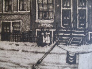 Cornelis Brandenburg - Ets Achtergracht Amsterdam kopen? Bied vanaf 50!