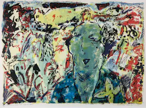 Dominique Chan - Zeefdruk op papier, Revant d'une longue boit - Ingelijst kopen? Bied vanaf 50!