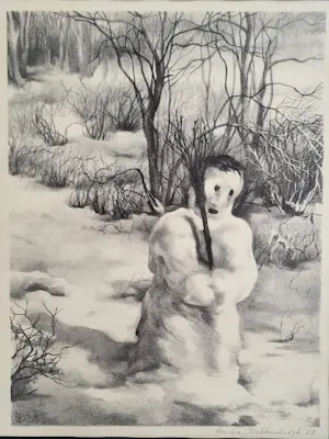 Aart van Dobbenburgh - "Sneeuwpop". kopen? Bied vanaf 75!